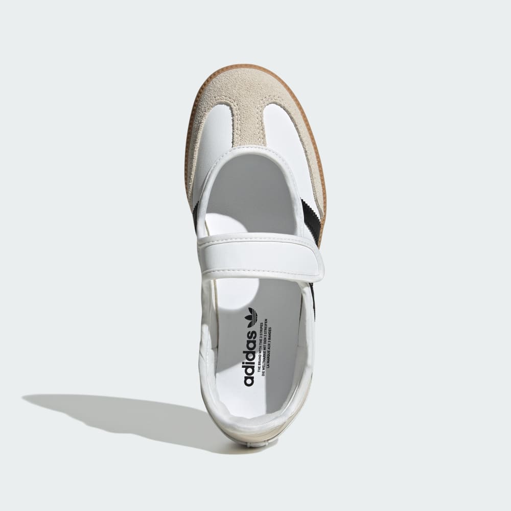 Кроссовки Adidas Samba Jane Shoes Kids, цвет Cloud White/Alumina/Gum — фото 2