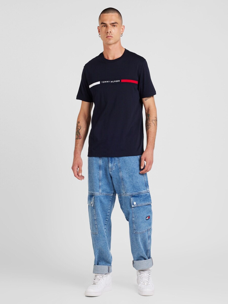 Классическая футболка TOMMY HILFIGER Shirt, темно-синий — фото 4