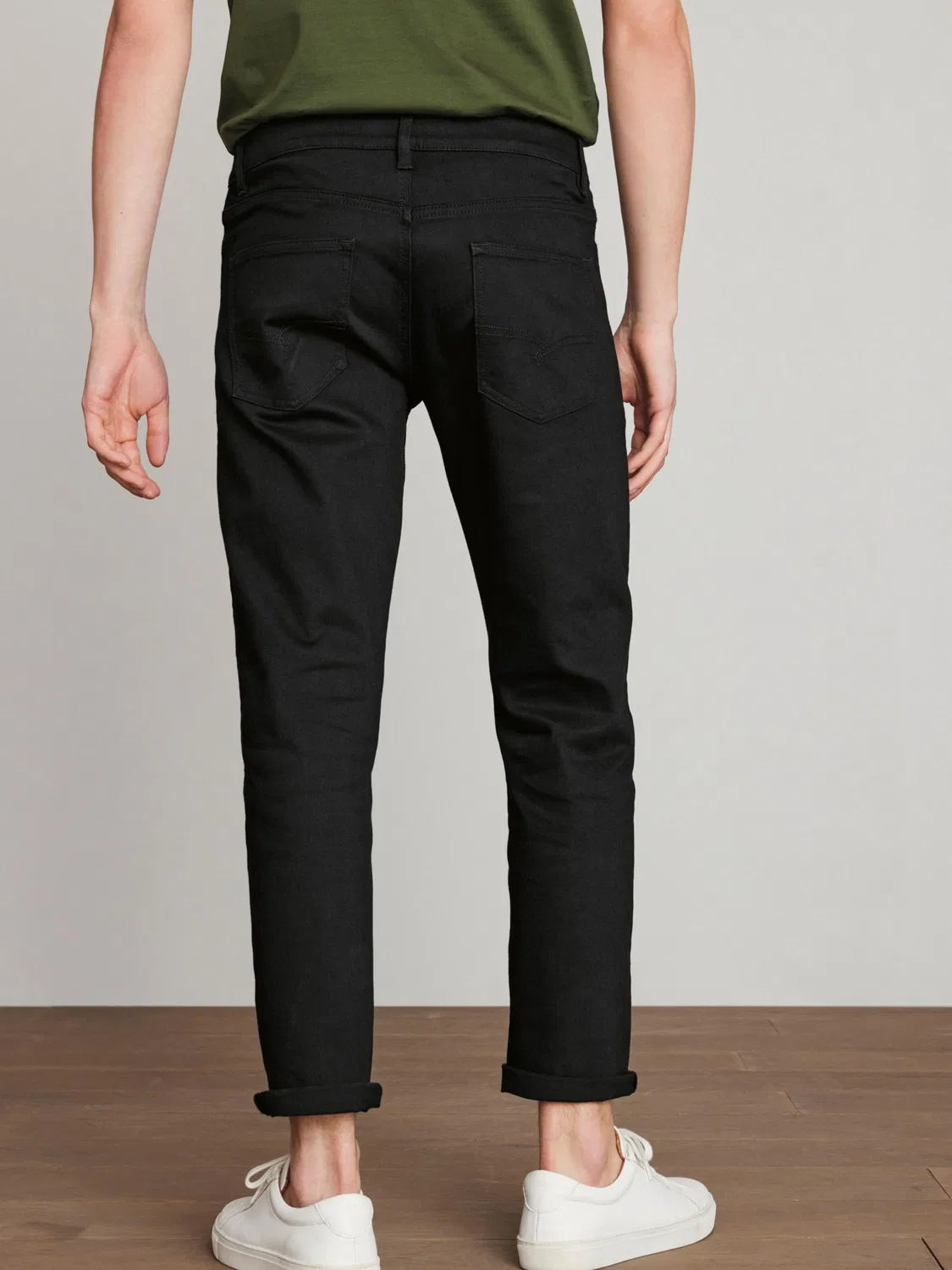 Джинсы Next Regular Jeans Motion Flex из черного денима — фото 3