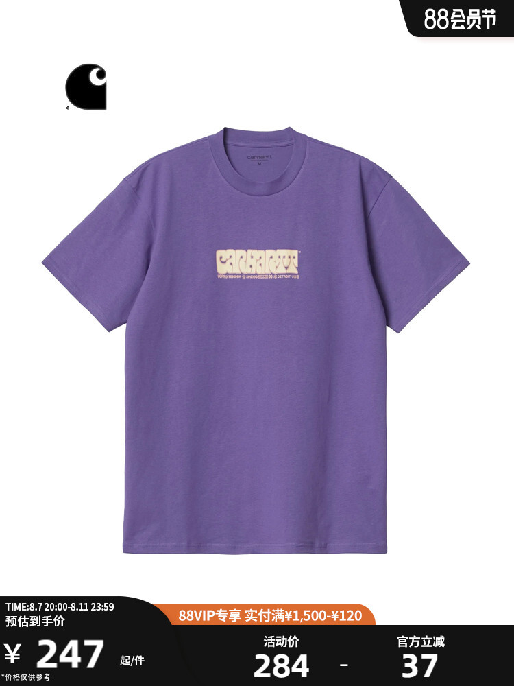 

Футболка Carhartt WIP с буквенным принтом, синий