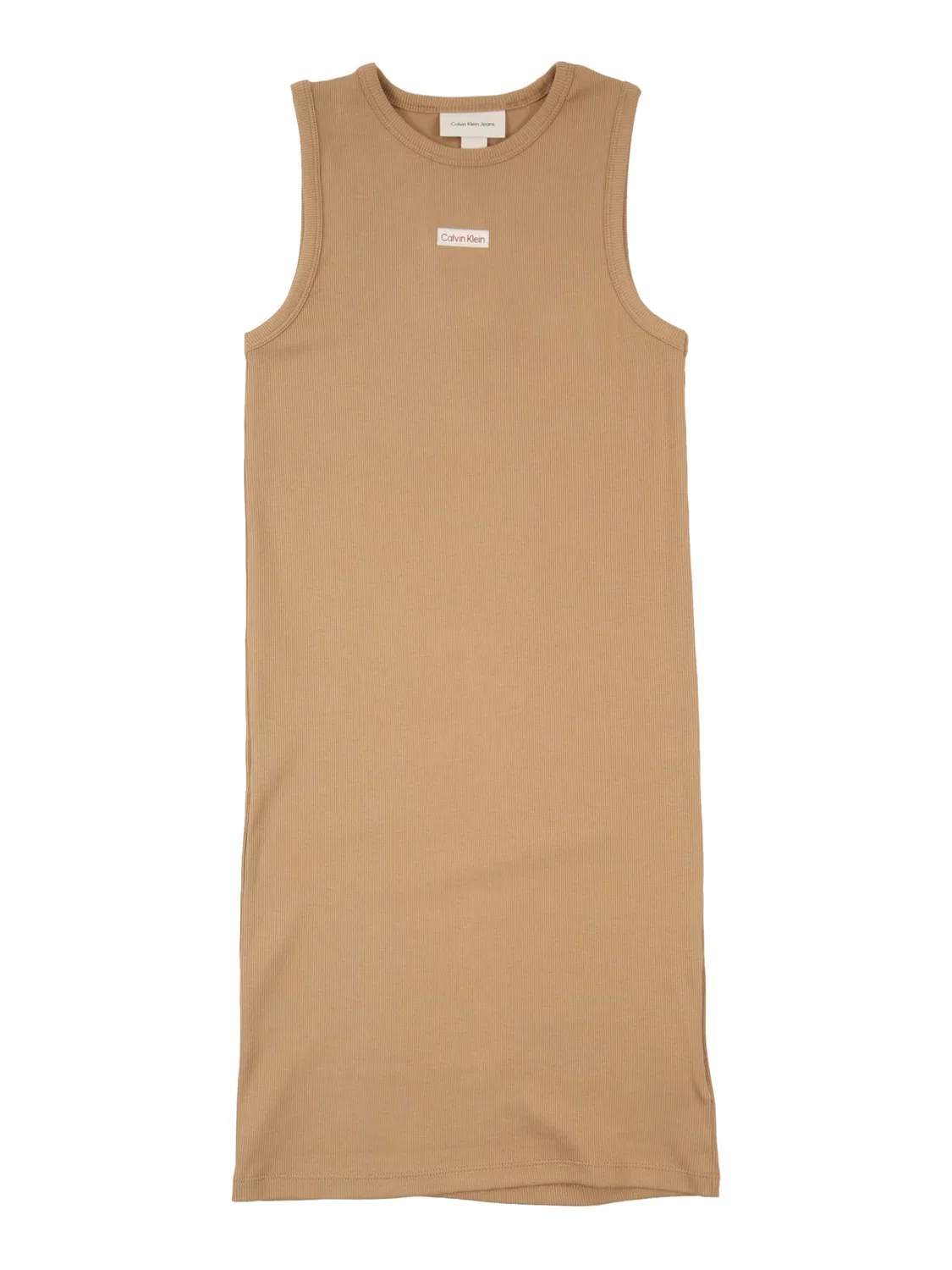 Платье Calvin Klein Jeans Regular Dress светло-коричневого цвета