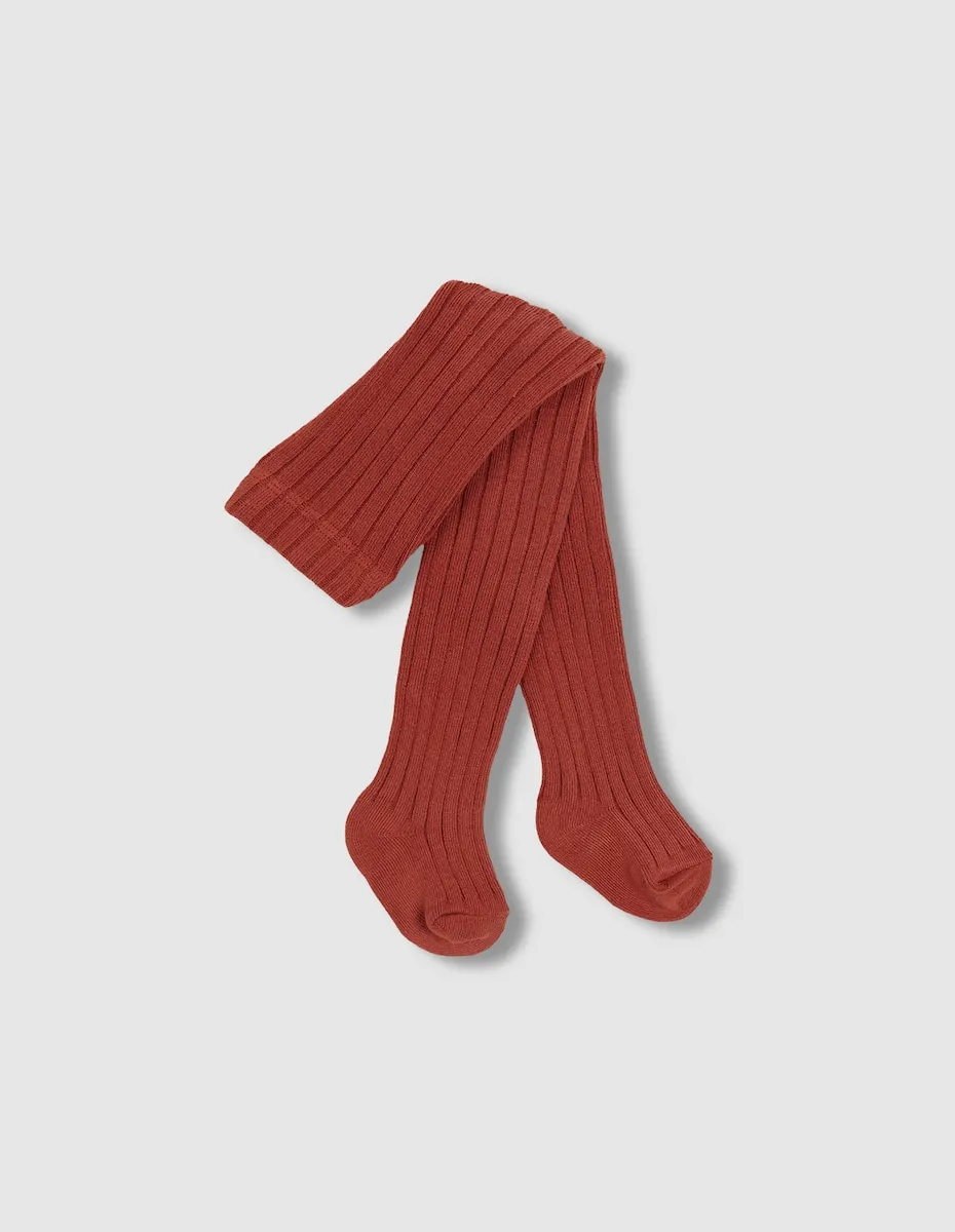 

Детские однотонные гольфы в рубчик Gocco, бордовый