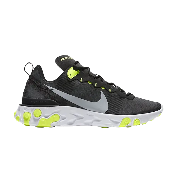 

Кроссовки Nike React Element 55 'Black Volt', черный