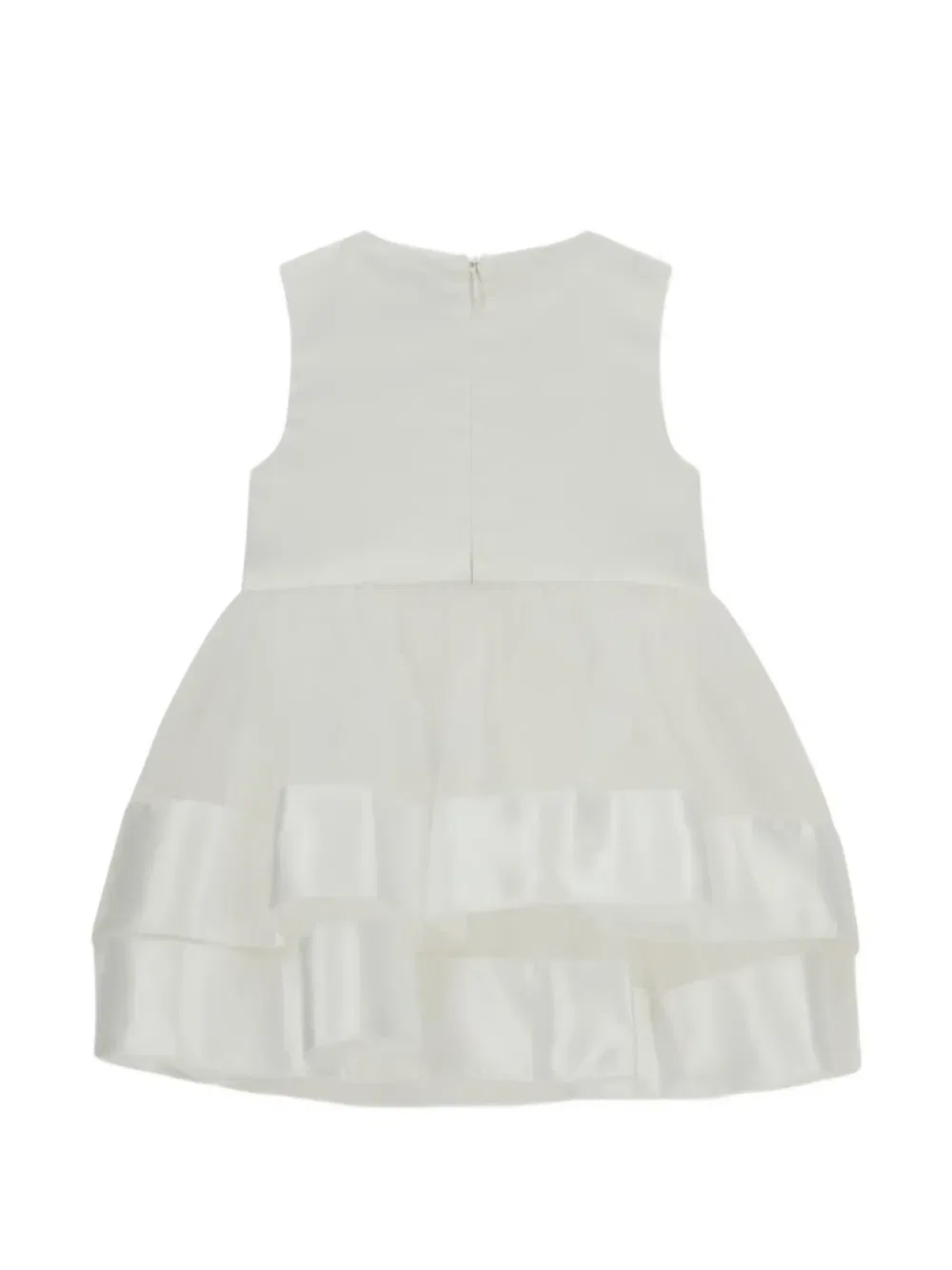Многоярусное платье, украшенное бантом Guess Kids, белый — фото 4