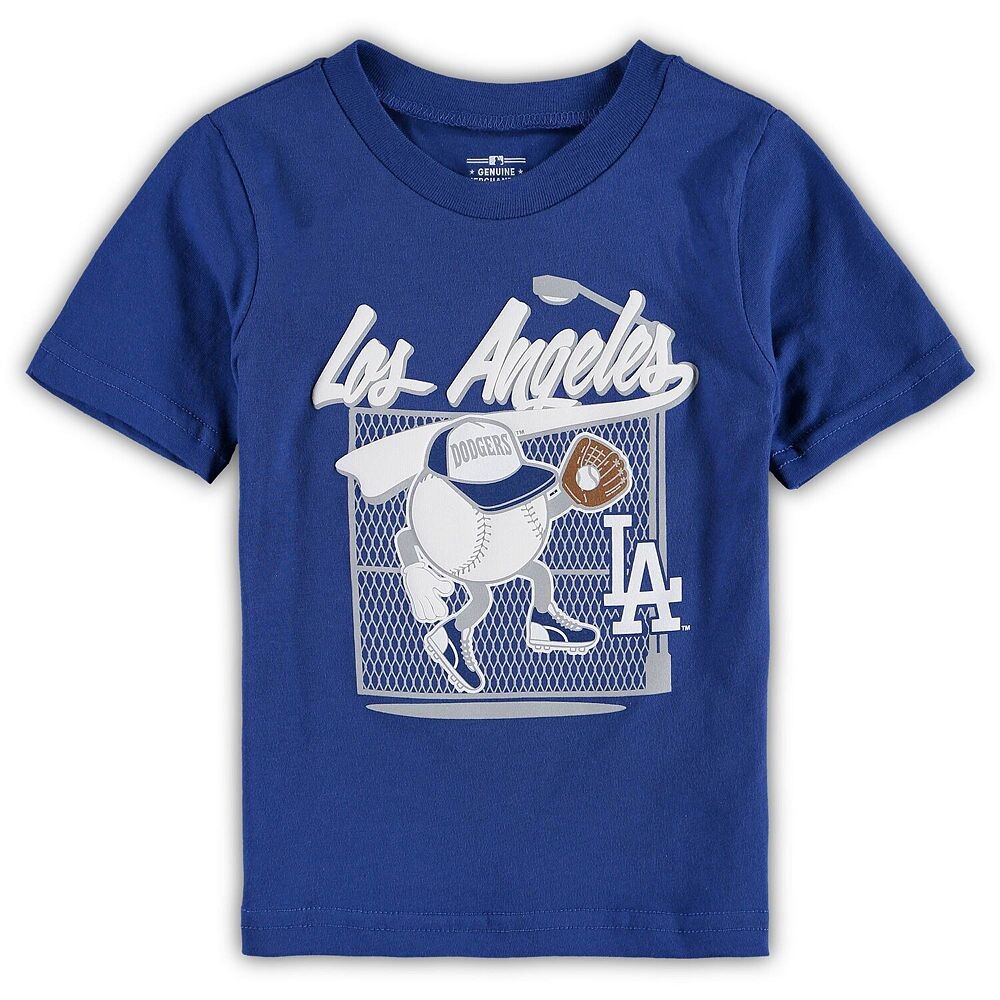 

Футболка для малышей Royal Los Angeles Dodgers On the Fence Outerstuff, цвет Lad Blue