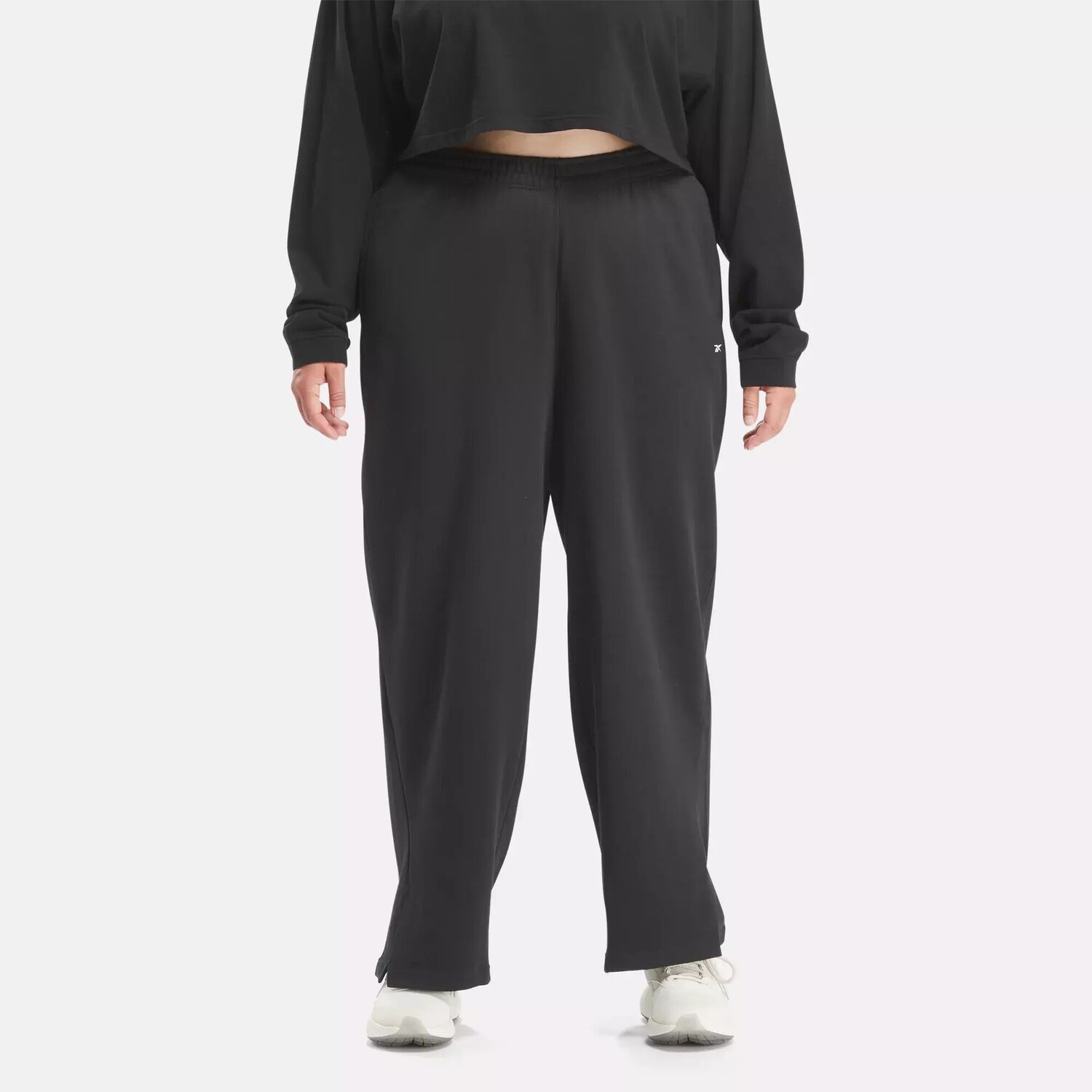

Классические широкие прямые брюки (большие размеры) Reebok, черный