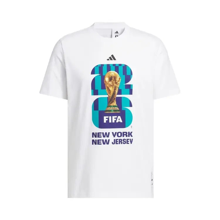 Футболка Adidas FIFA World Cup 26 Host City New York New Jersey Graphic, белый