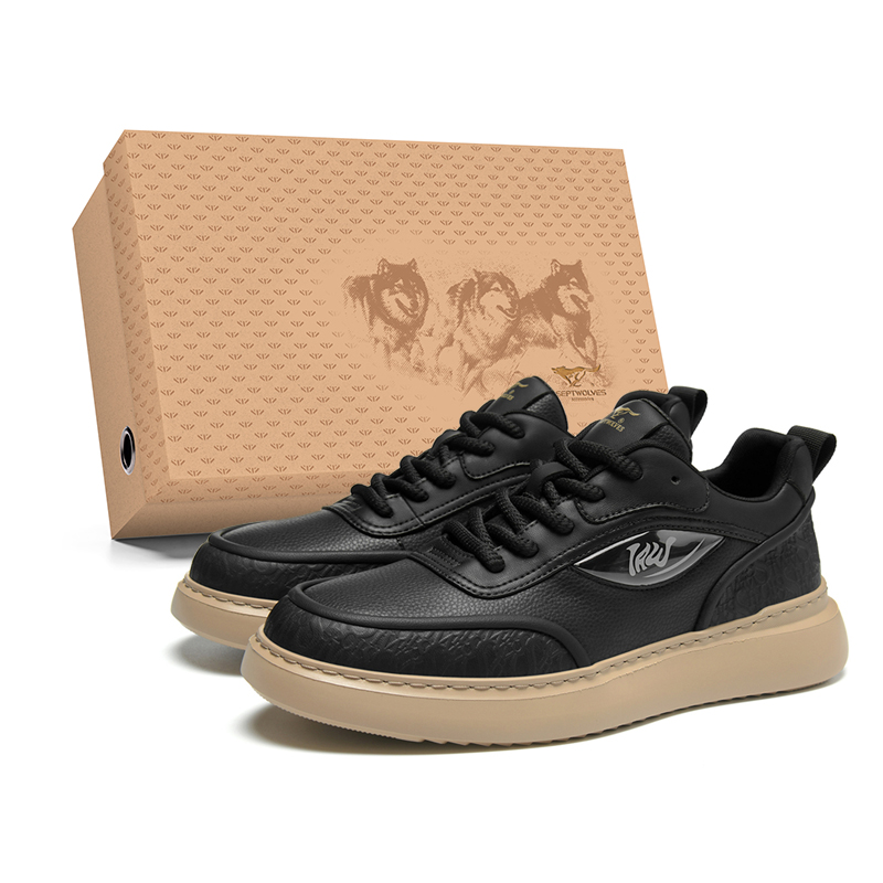 

Низкие мужские кроссовки для скейтбординга Box SEPTWOLVES, Black (Standard Leather Shoe Size)