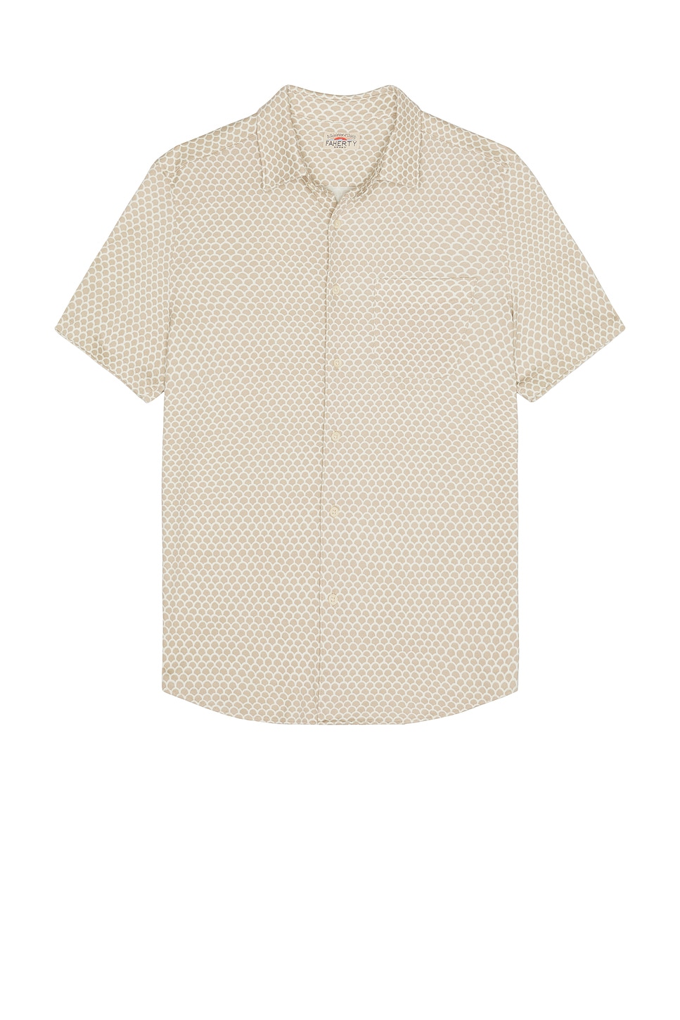 

Рубашка с коротким рукавом hermosa от Faherty, island sand fishscale