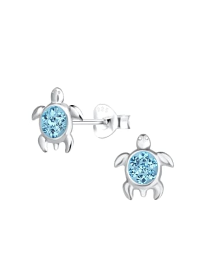 

Alexander York Серьги-гвоздики «Черепаха» с кристаллами, из серебра 925 пробы, комплект из 2 штук