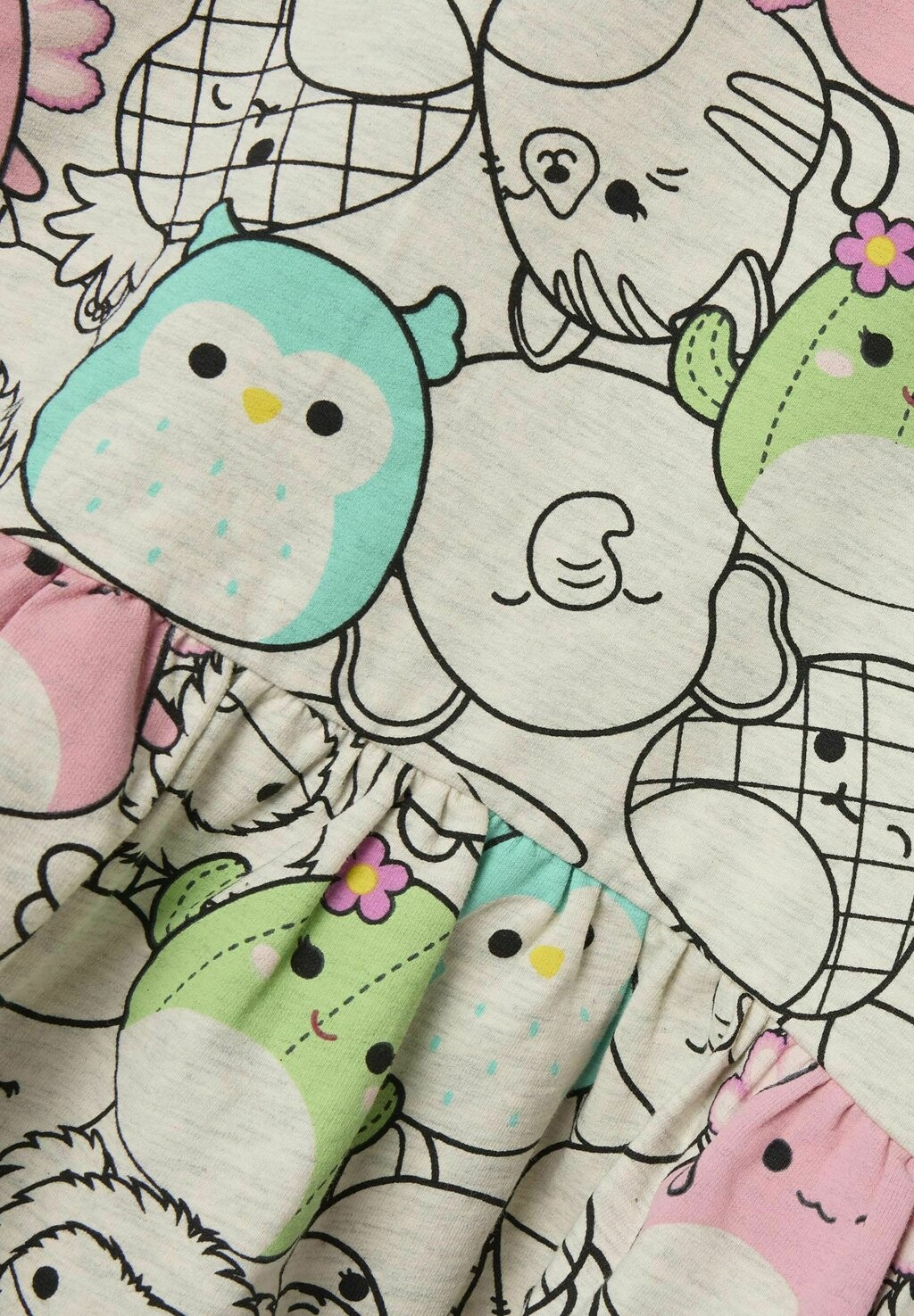 

Повседневное платье SQUISHMALLOWS Name it, кремовый
