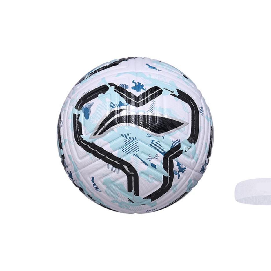 

LINING Размер 5 футбольный мяч TPU бесшовный термосклеивание Unisex белый черный синий