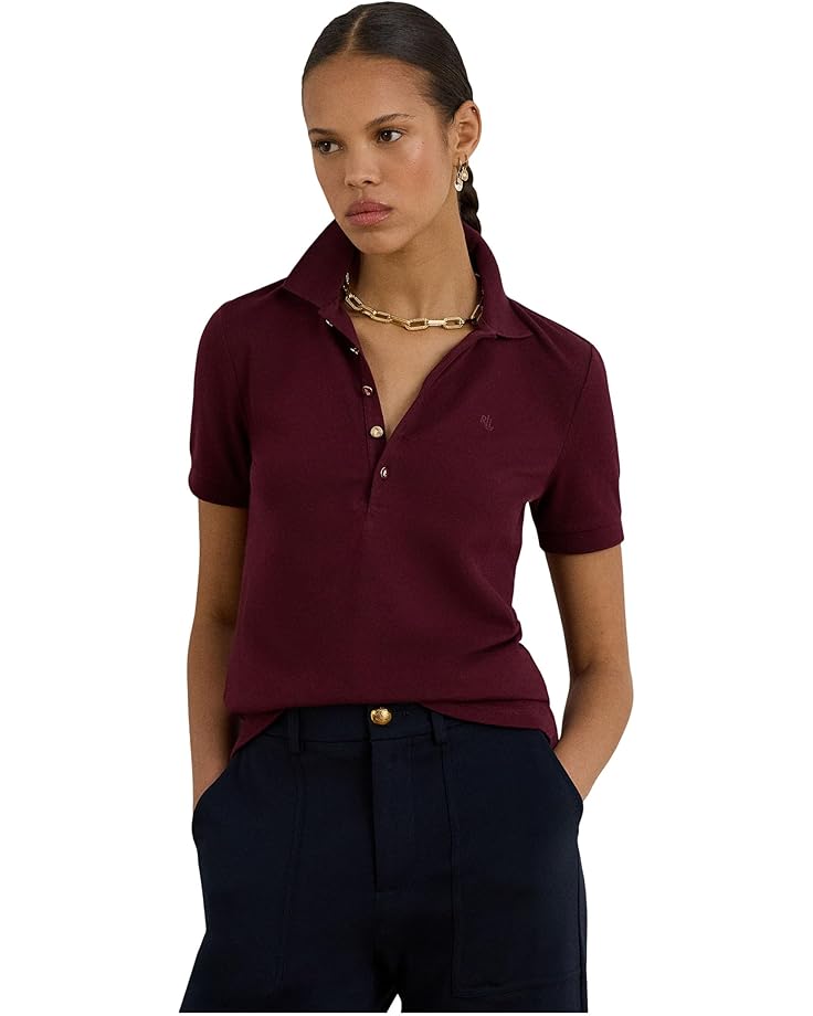 

Женская поло Lauren Ralph Lauren Piqué, Dark Garnet