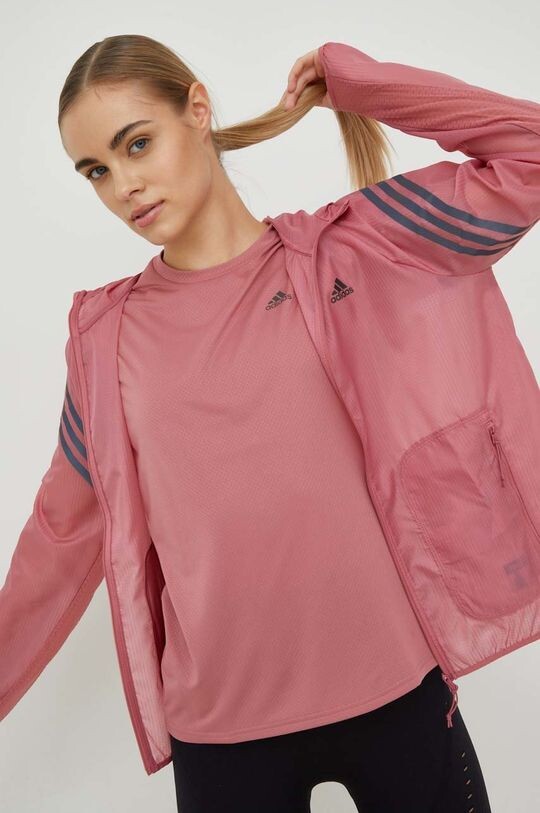 

Иконки бега, ветровка adidas Performance, розовый