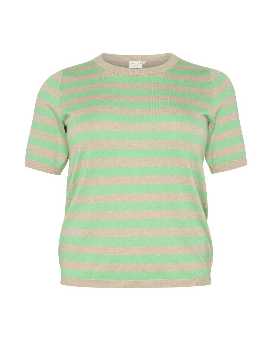 

Тонкий вязаный свитер KAFFE CURVE Sweater Lizzy, цвет beige/lime