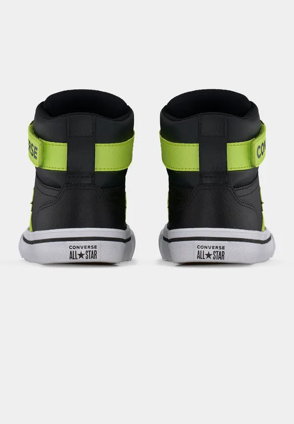 Унисекс высокие кроссовки pro blaze strap Converse, Black/Neon Mantis/White — фото 4