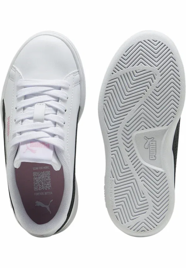 Кроссовки Puma Smash 3.0 Dance Party, белый, черный, розовый, сиреневый — фото 3