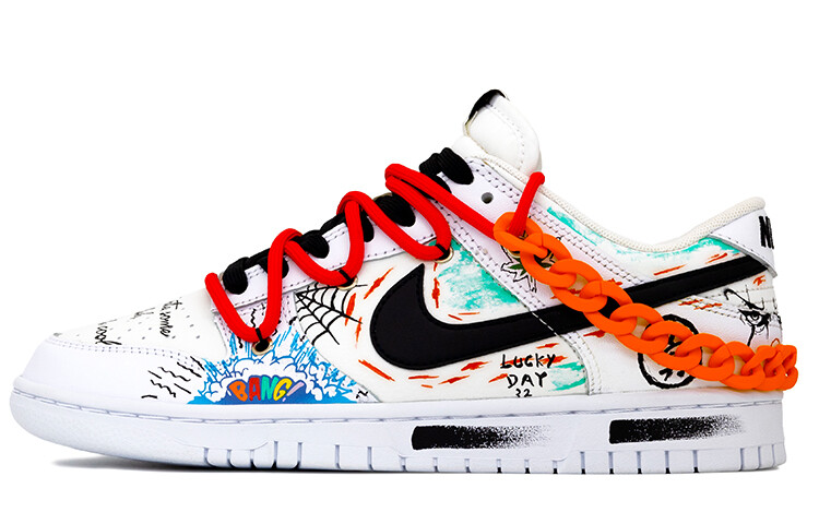 

Мужские кроссовки для скейтбординга Nike Dunk Low, белый