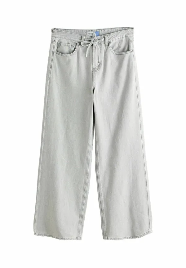 Спортивные брюки с широкими штанинами и широкой талией Next, Grey Denim