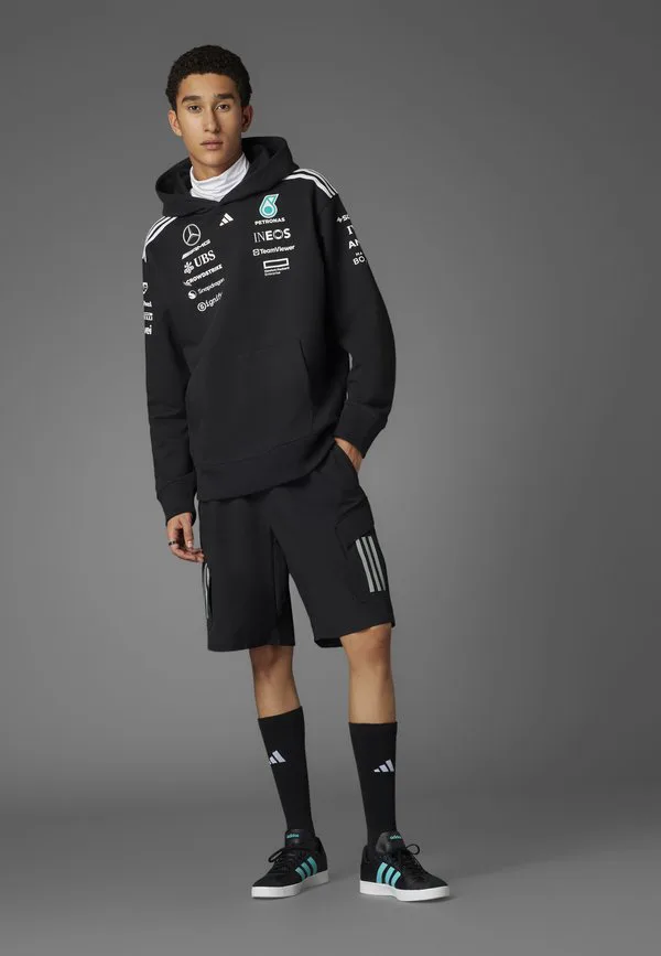 Мужская толстовка mercedes amg petronas formula one team Adidas Originals, Black White