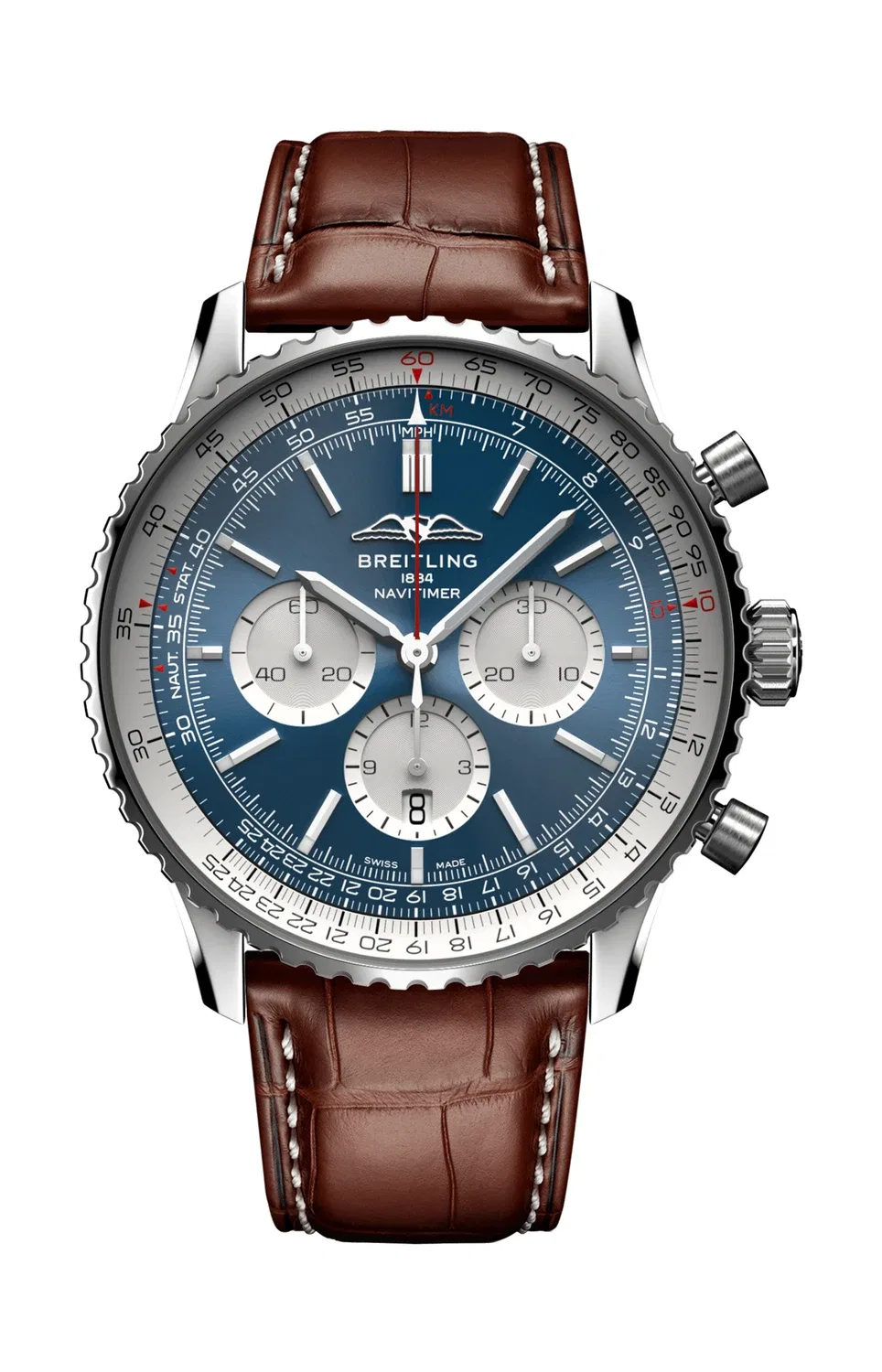 НАВИТАЙМЕР B01 ХРОНОГРАФ 46 - AB0137211C1P1 BREITLING, золотой