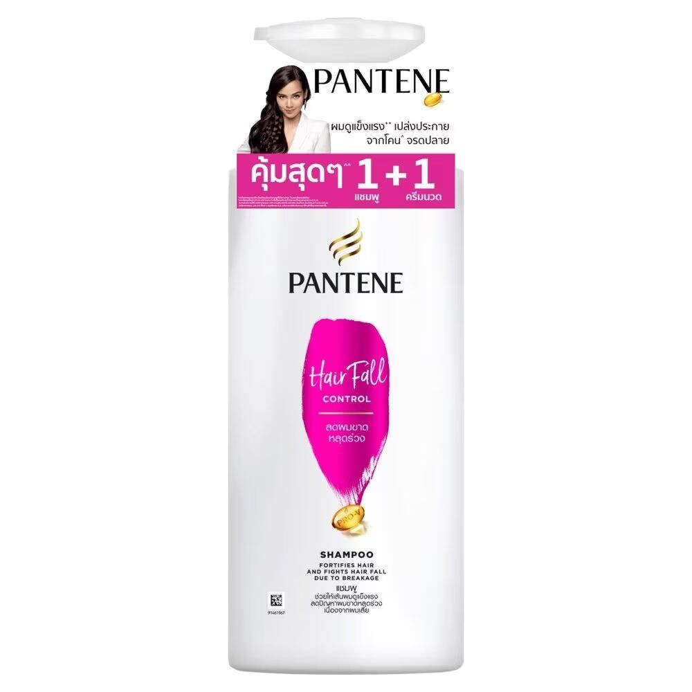 

Pantene Pro-V Шампунь+Кондиционер для контроля выпадения волос 380 мл. Двойной пакет, Pink
