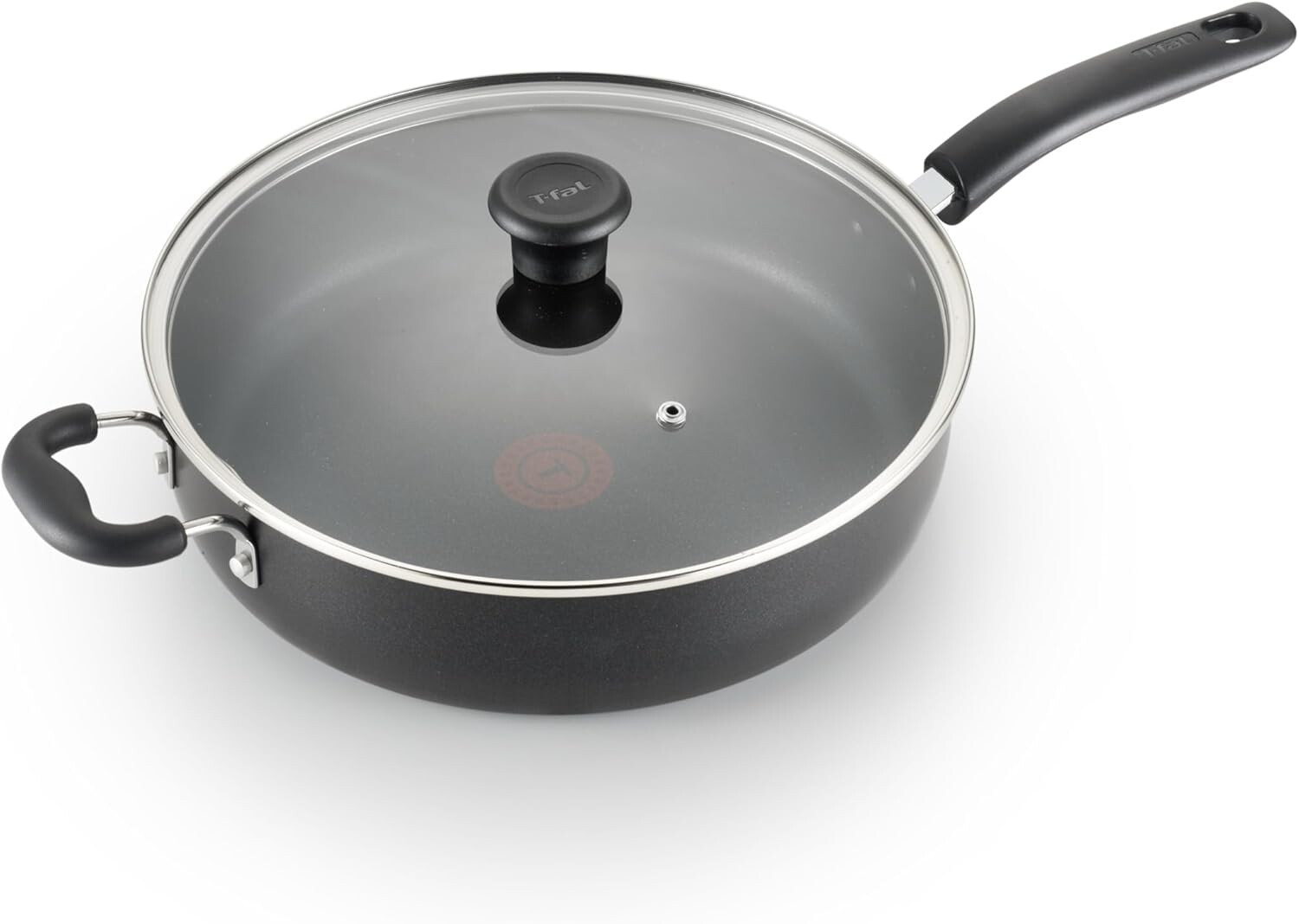 

Специальный сотейник T-fal с антипригарным покрытием и стеклянной крышкой, Black