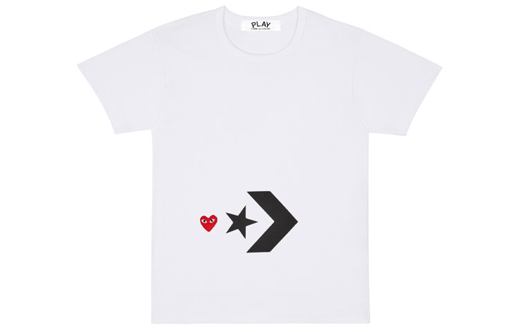 

Cdg Play X Converse Футболка мужская, белая