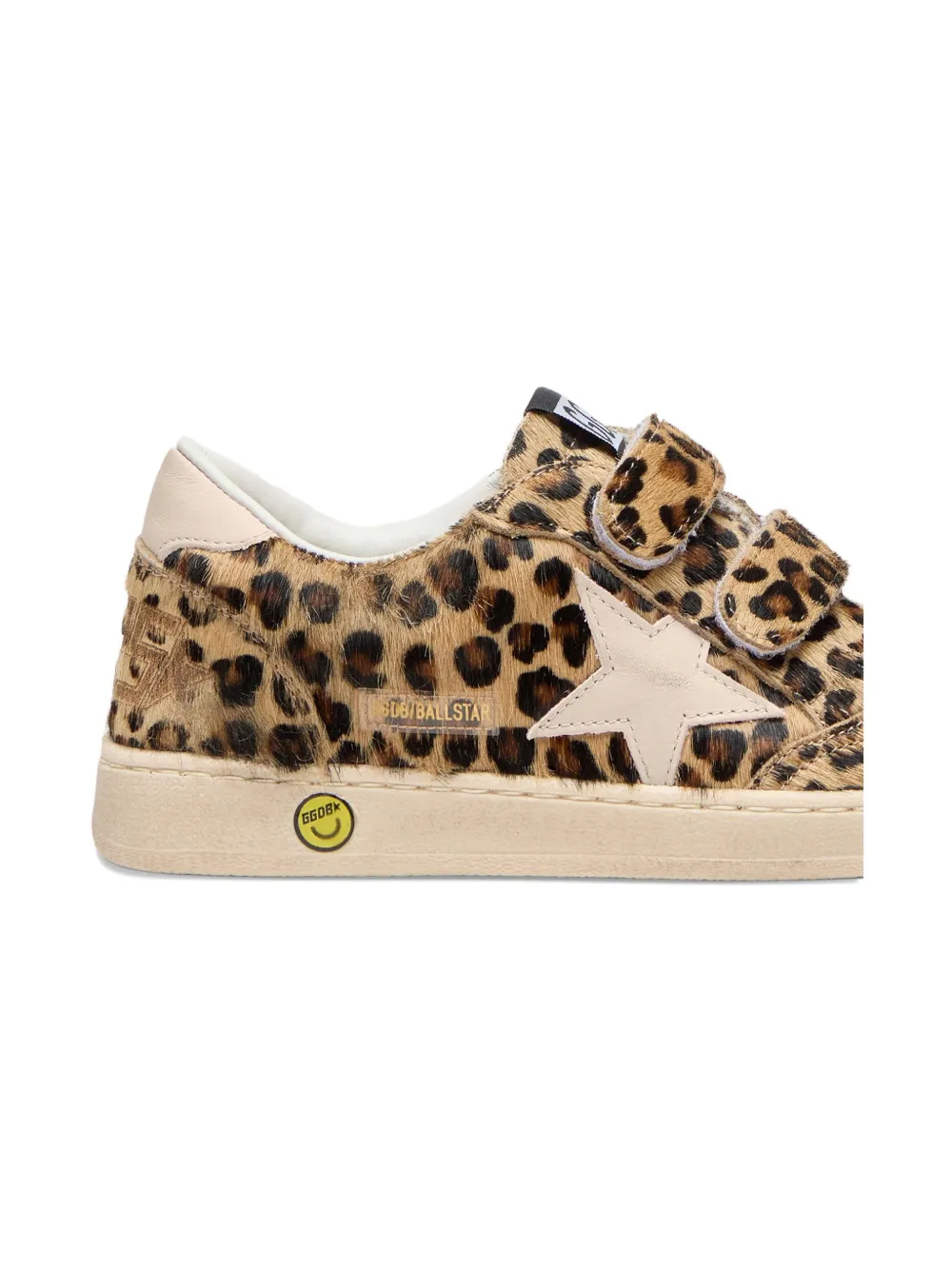 Кроссовки Ball Star из телячьей кожи с ворсом Golden Goose Kids, коричневый — фото 2
