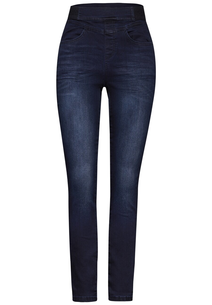 

Джеггинсы STREET ONE Skinny Jeggings, темно-синий