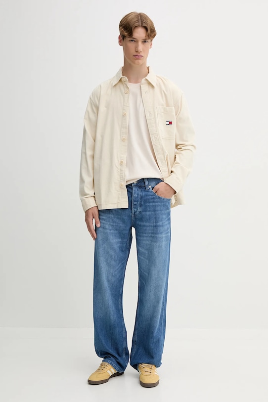 Футболка хлопковая Essentials Adidas Originals, бежевый — фото 2