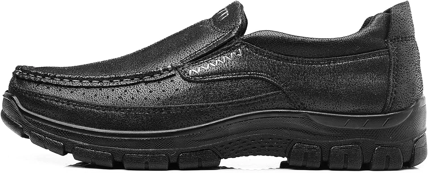 

Мужские лоферы Coramtty без шнурков, повседневная обувь, мягкие, легкие, дышащие, удобные туфли для мужчин, для прогулок на открытом воздухе, черный