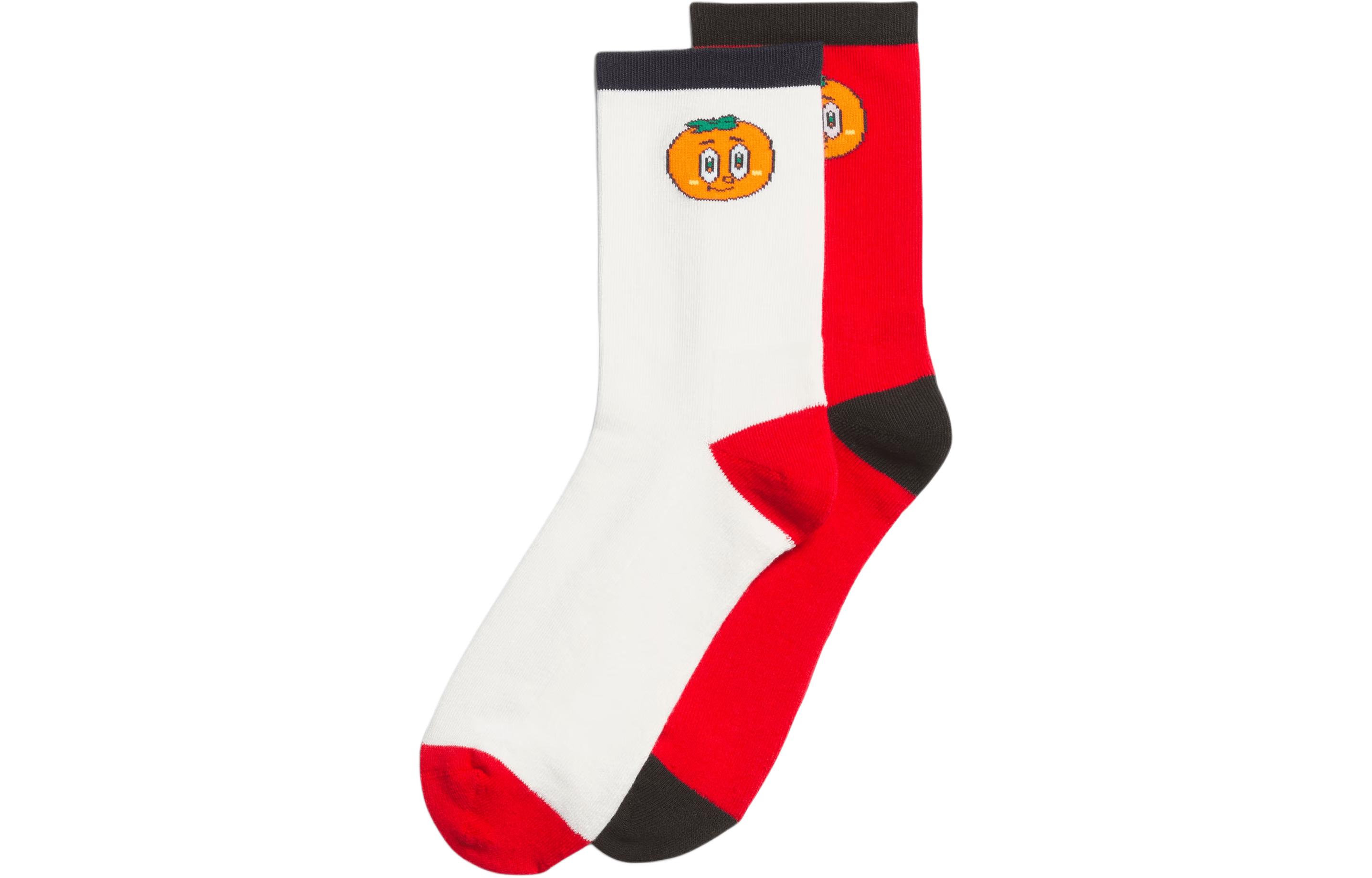 

Коллекция FW23 Год Дракона Китайский Новый год Детские носки Adidas, Светло-алый/Нефритово-белый (2 пары)