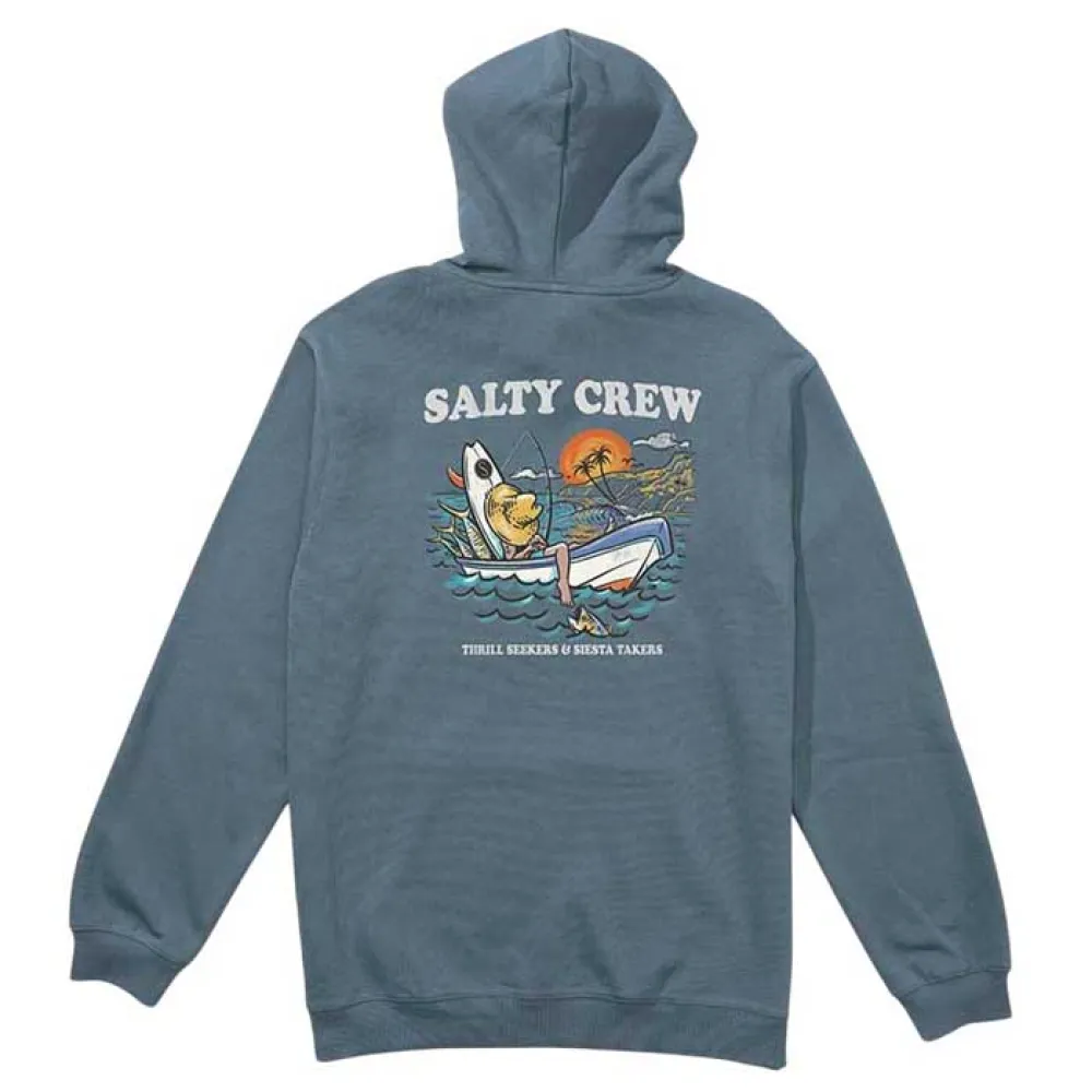 

Худи Salty Crew Downtime hood fleece, синий