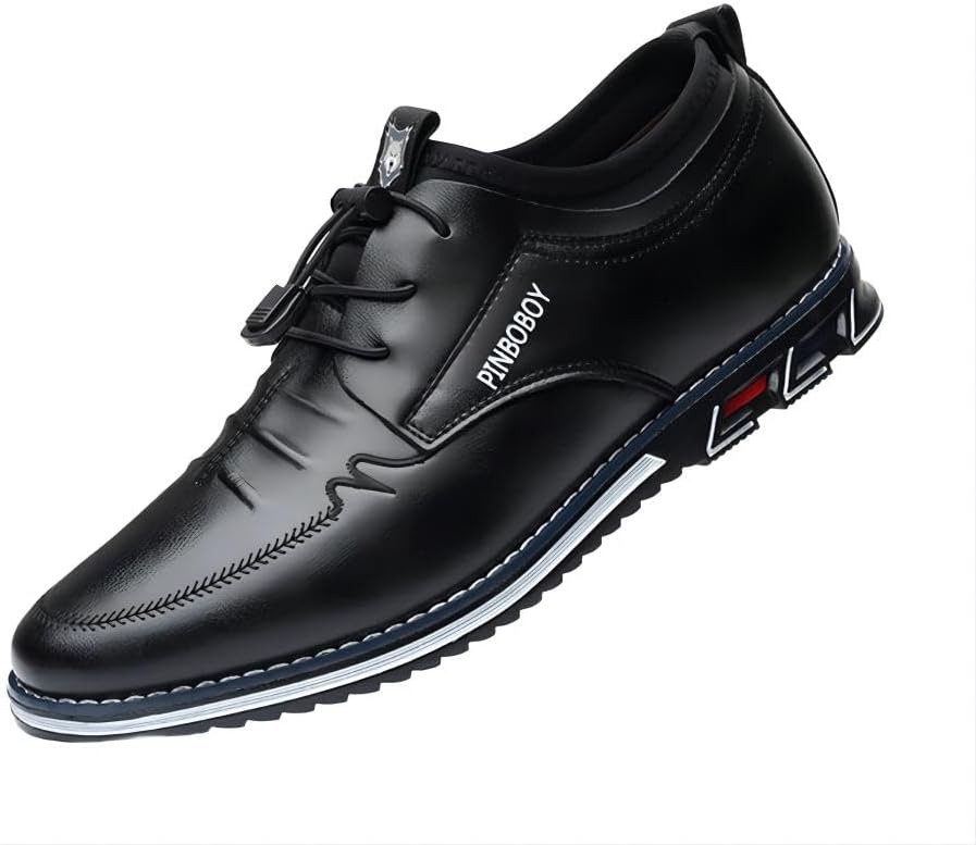 

Мужские повседневные лоферы из кожи, удобные, для улицы, дышащие, оксфорды, легкие мокасины, деловые туфли Asifn, черный