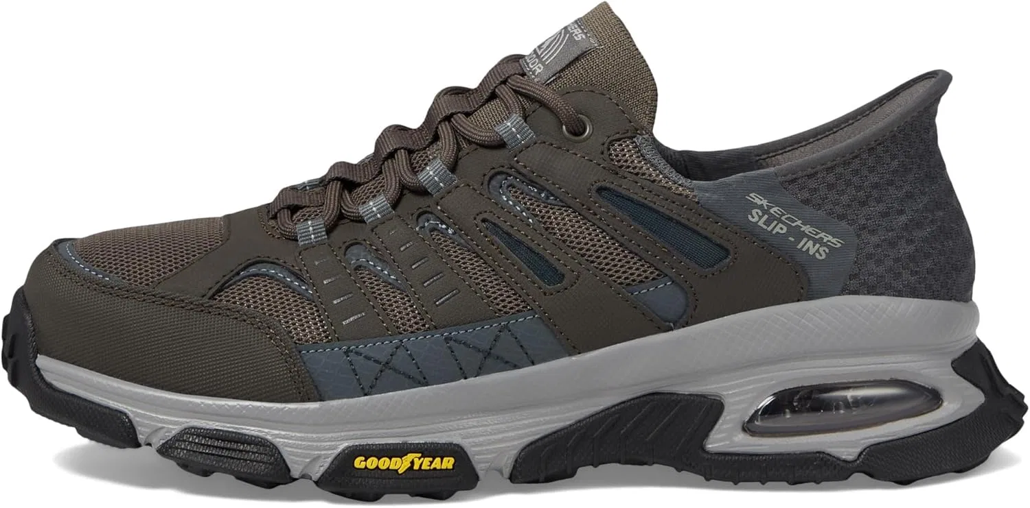 Мужские кроссовки Skechers Skech-air Envoy Emissary Slip-in Trainers, коричневый — фото 4
