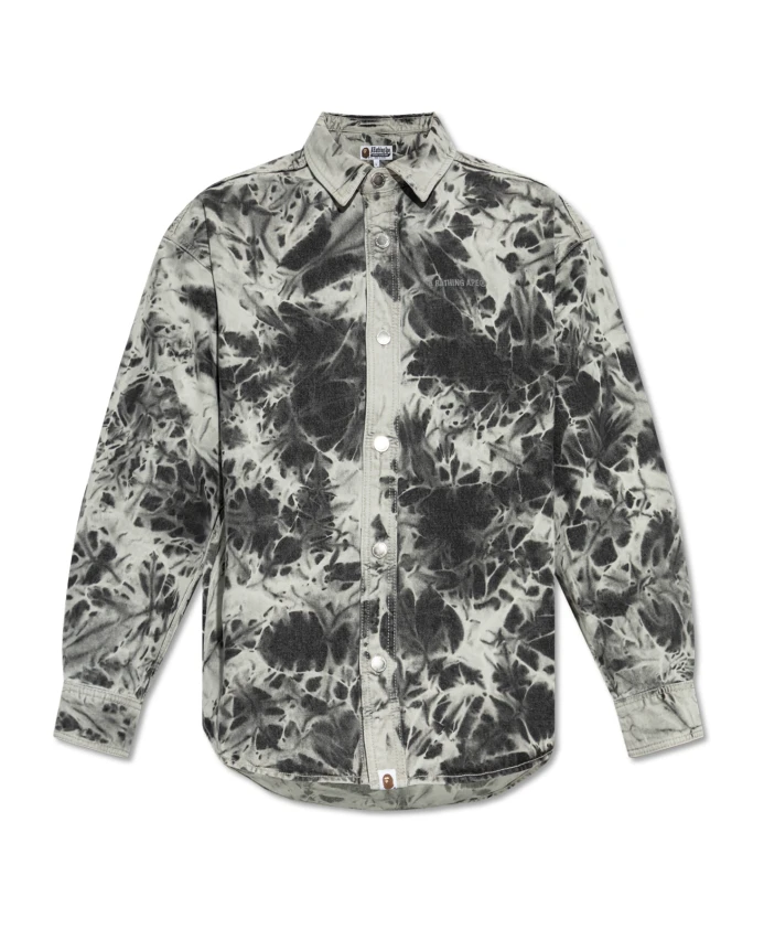 

Джинсовая рубашка A Bathing Ape, серый