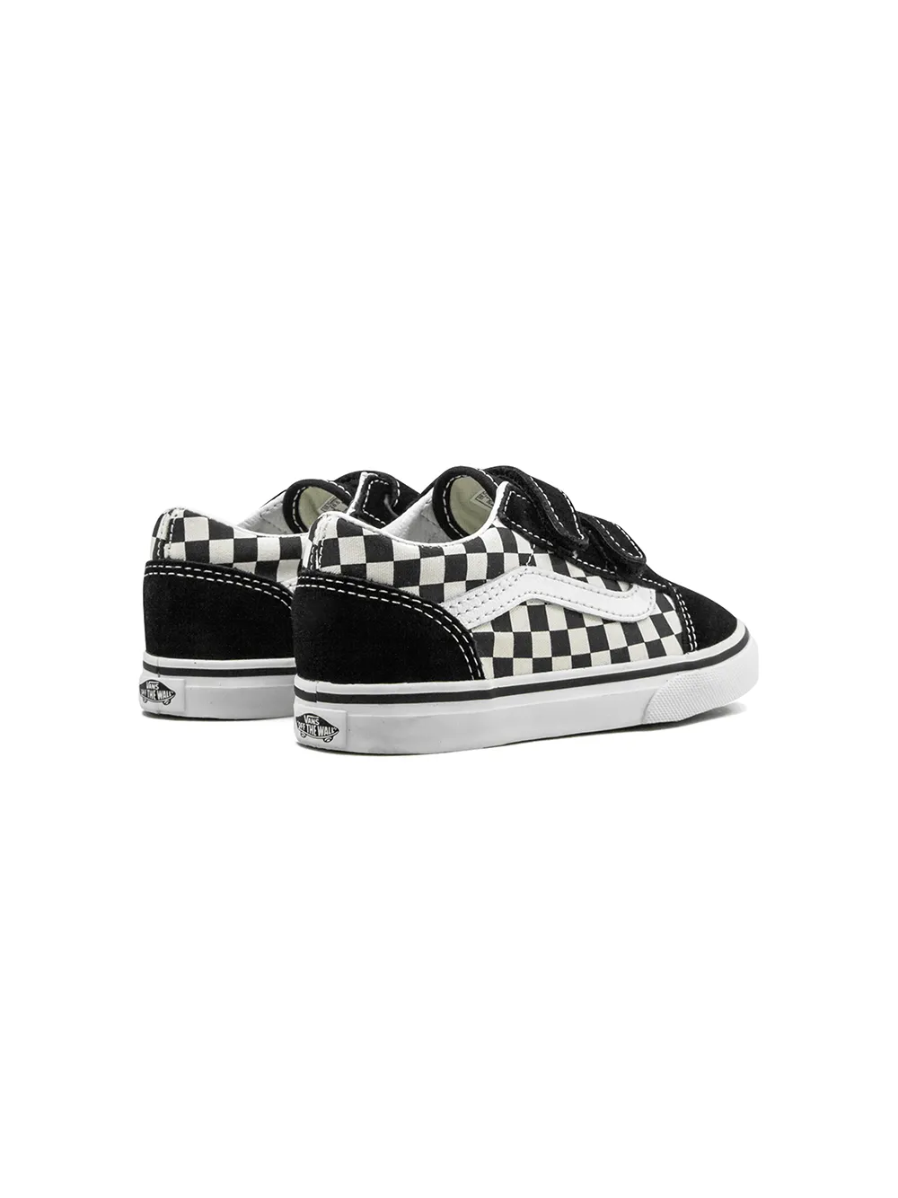 Кроссовки Old Skool V Primary в клетку Vans Kids, черный — фото 3