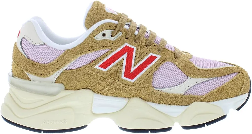 Детские кроссовки New Balance 9060, бежевый/розовый — фото 2