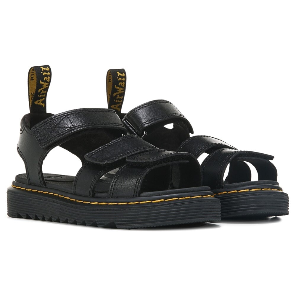 

Детские сандалии Klaire Little Kid Dr. Martens, черный, Серый, Детские сандалии Klaire Little Kid Dr. Martens, черный