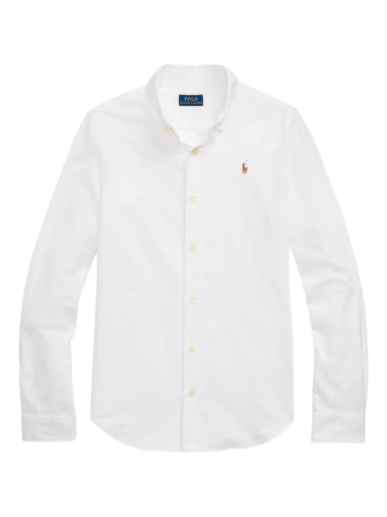 

Рубашка POLO RALPH LAUREN KIDS с застежкой на пуговицы и длинным рукавом, белый