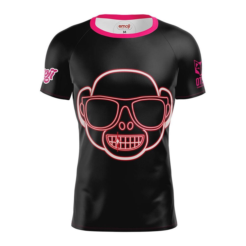 

Футболка с коротким рукавом Otso Emoji Monkey Neon, черный