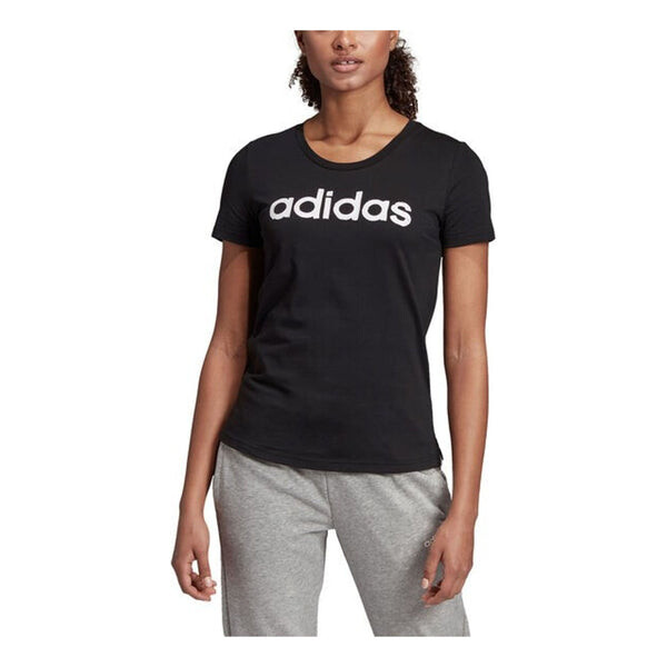 Футболка с графическим логотипом и эффектом кисти Adidas, черный — фото 3