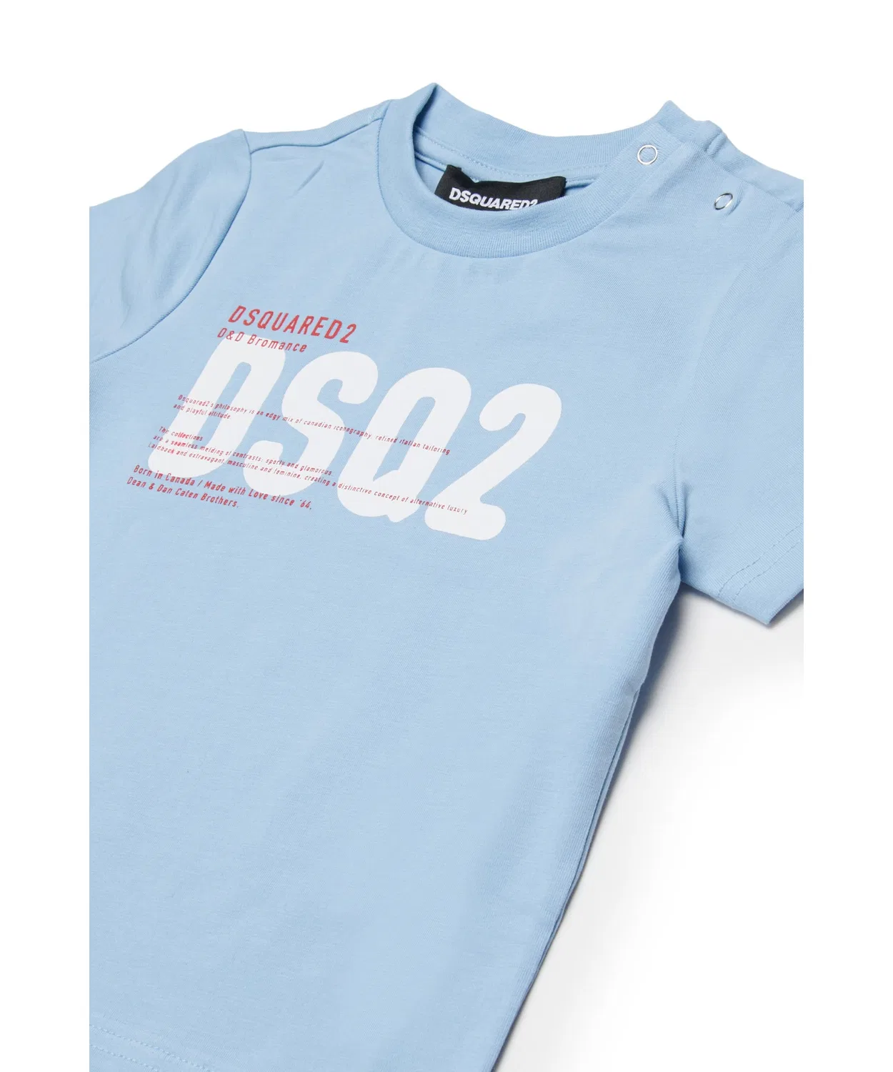 Детский комплект DSQUARED2 из футболки и шорт, светло-коричневый — фото 3