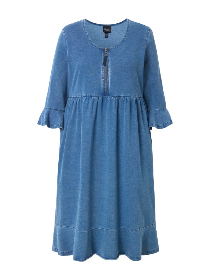 

Платье до колена Ulla Popken, цвет blue denim