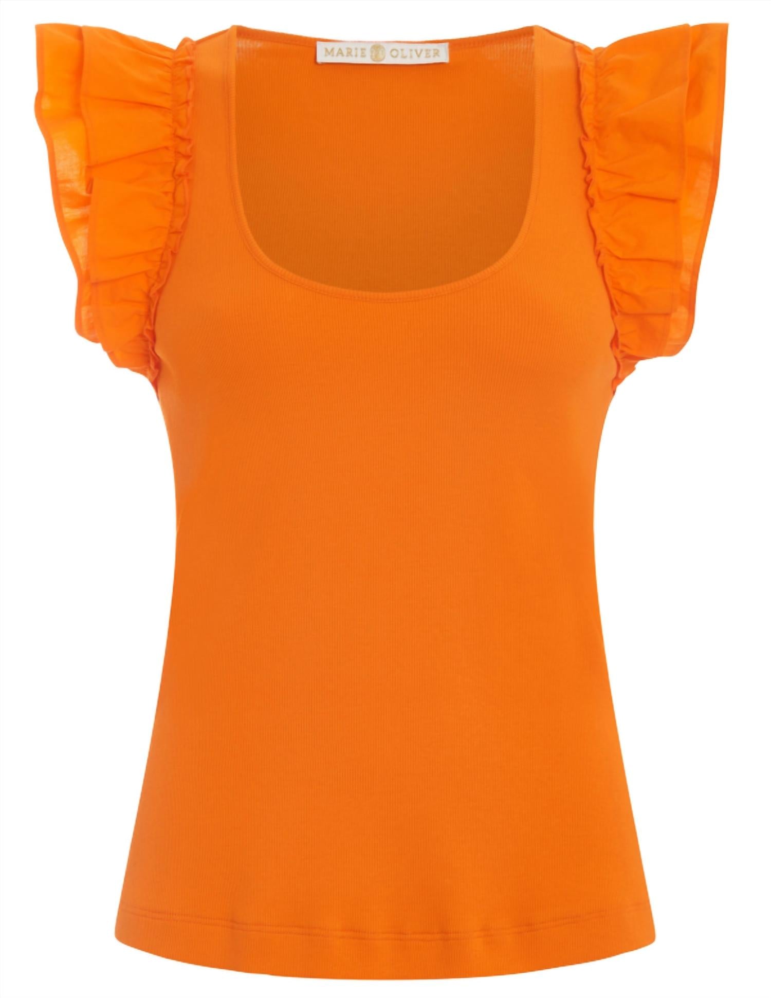 

Топ Анна в мандариновом цвете Marie Oliver, цвет tangerine
