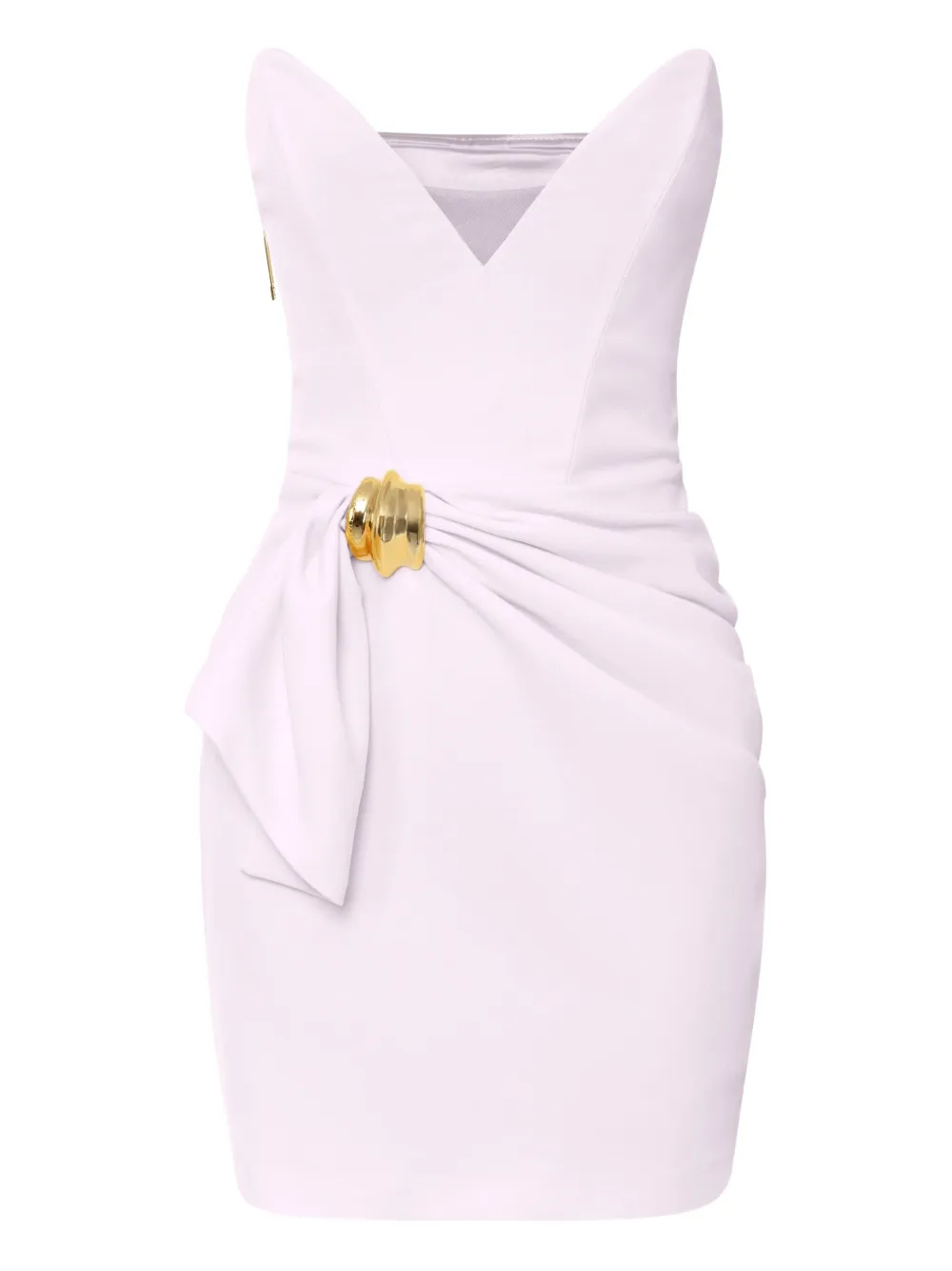 

Мини-платье без бретелек с бантом Elisabetta Franchi, розовый