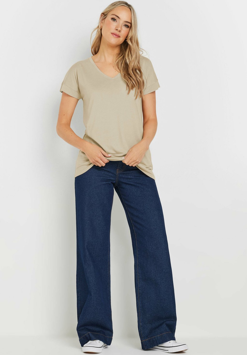 

Базовая футболка 2 PACK V-NECK Long Tall Sally, темно-зеленый