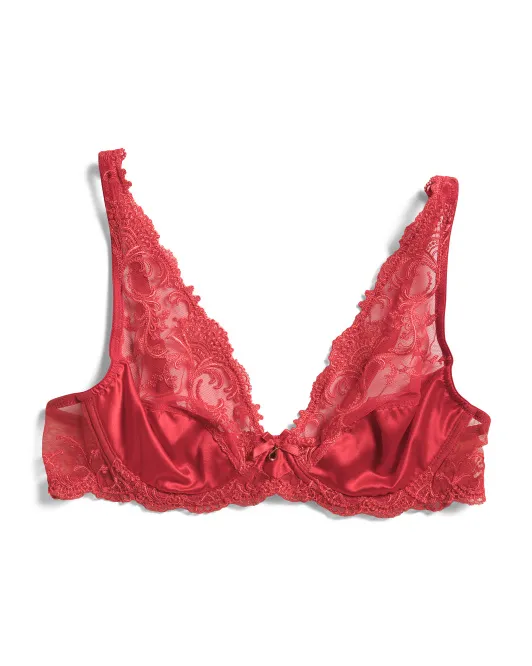 

Бюстгальтер с глубоким вырезом Splendeur Rouge Lise Charmel, красный