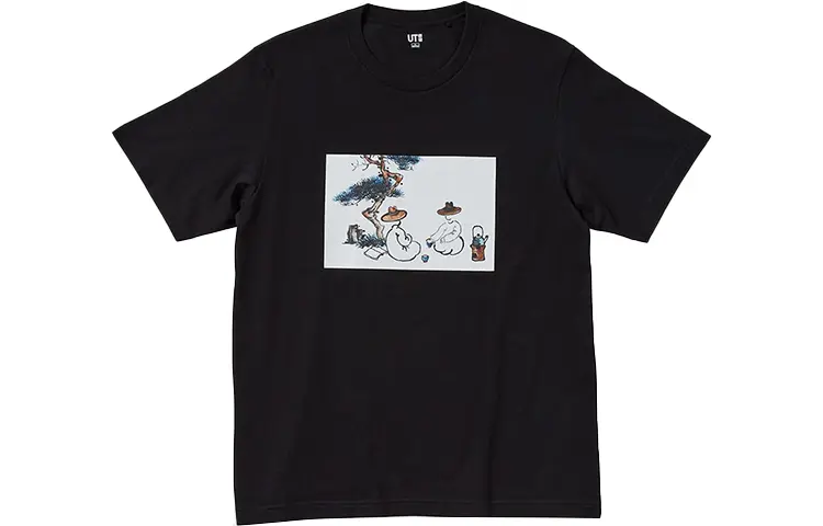 

Футболка унисекс черная Uniqlo, черный